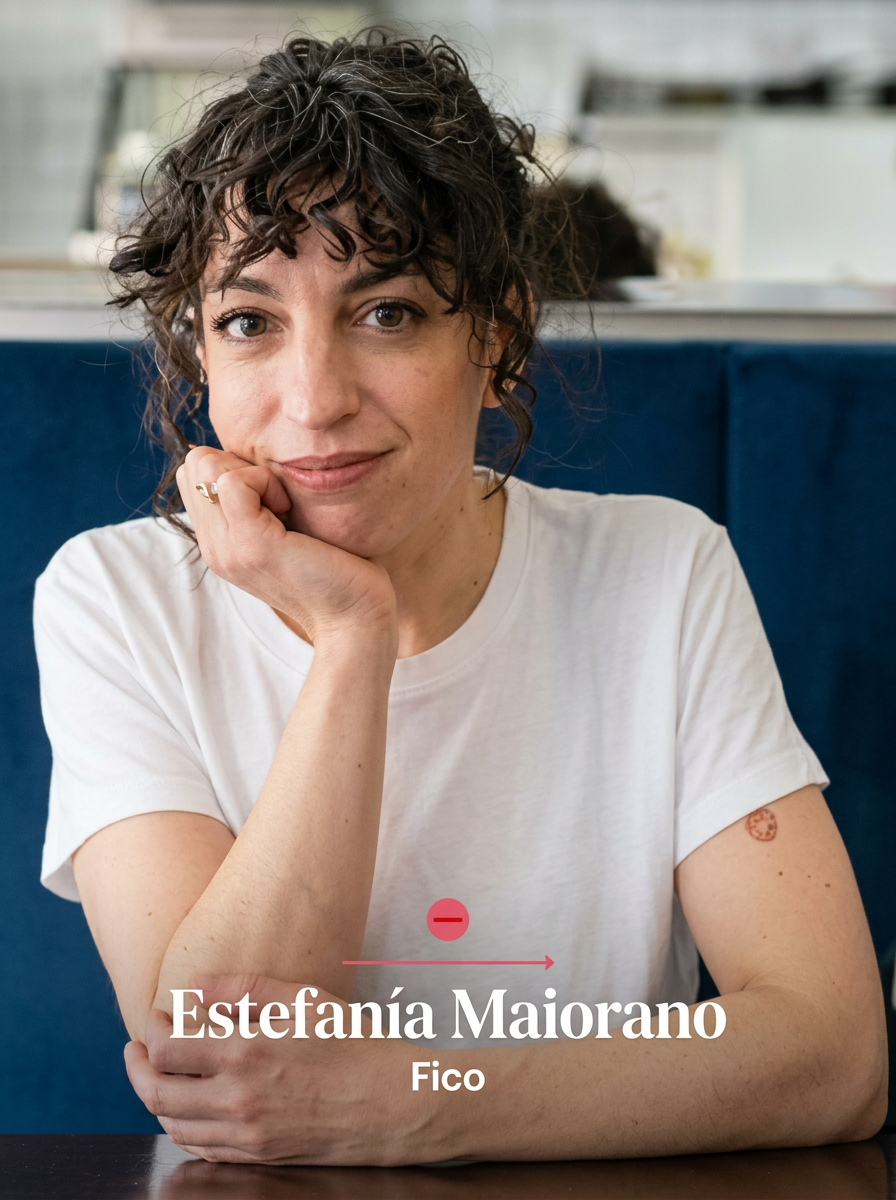 Estefanía Maiorano en cocina
